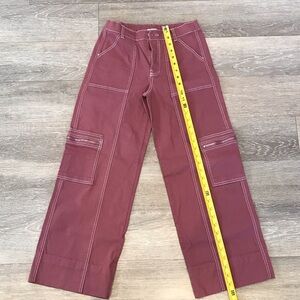 Women's Wide Leg Jeans in Plum